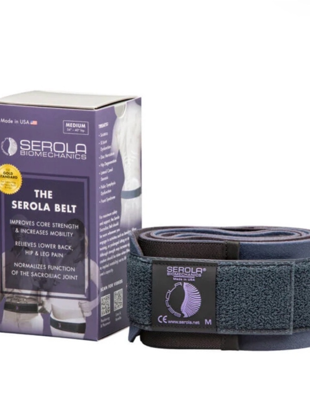 Serola Belt - Pelvis, Back, Lower Back Pain Support Belt XL